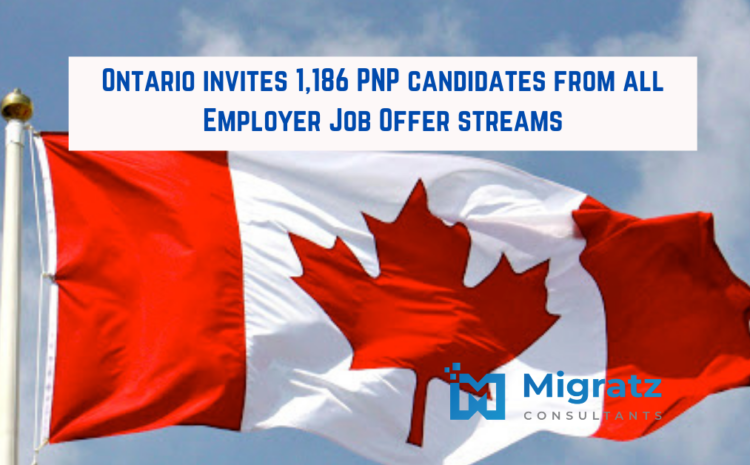  Ontario invites 1,186 PNP candidates from all Employer Job Offer streams